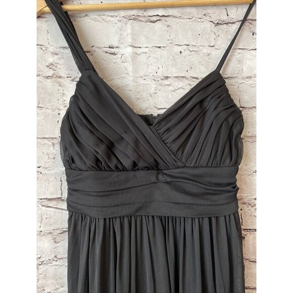 Vtg Y2K Jodi Kristopher Black Dress Evening Gown Formal Long Size 5 - Picture 5 of 5